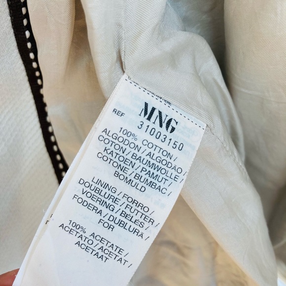 Mango Cream/Off White Suit Jacket Blazer - Picture 7 of 8